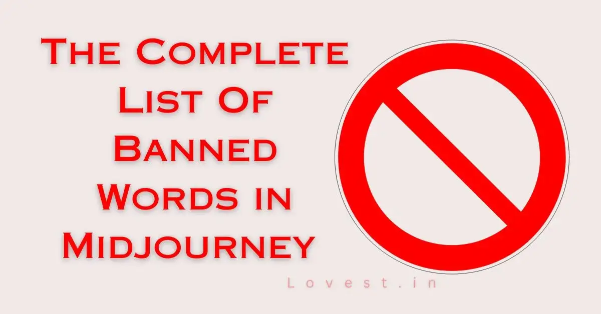 Banned Words list in Midjourney