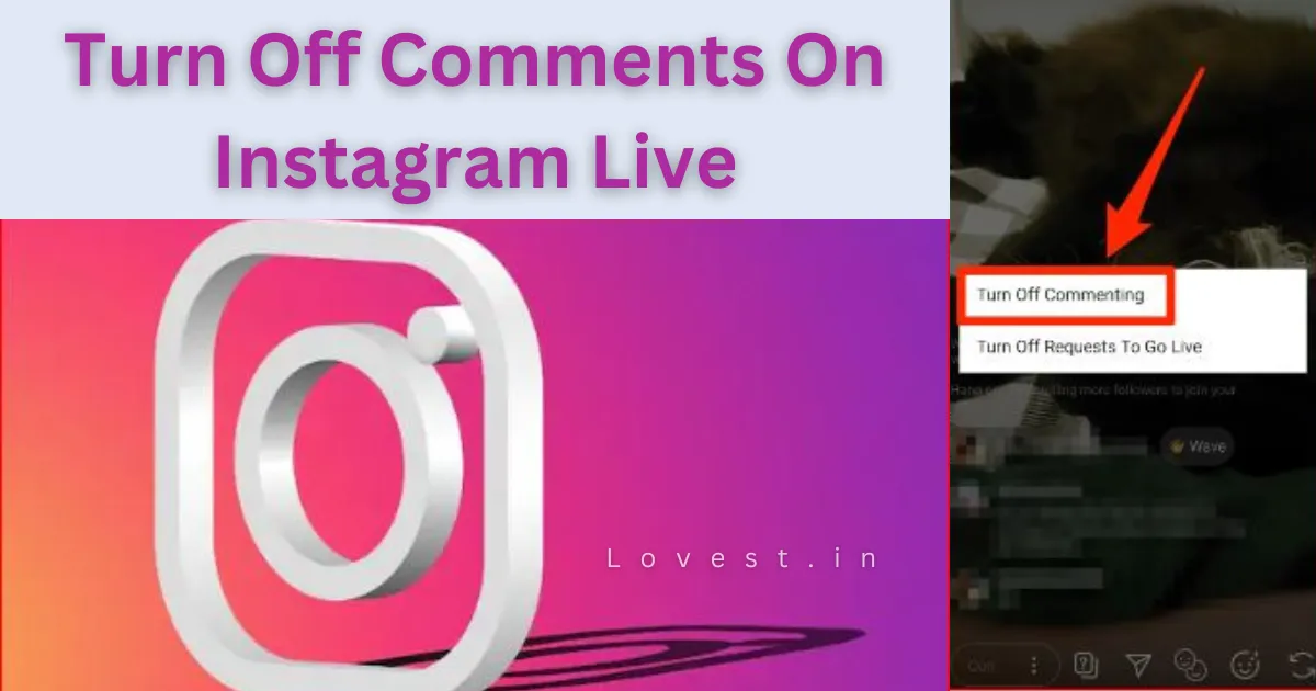 Turn off comments on instagram live